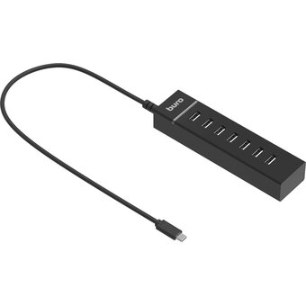  Разветвитель USB-C Buro BPH-C-P107 (BU-USBC-HUB-7U2) 7порт черный 