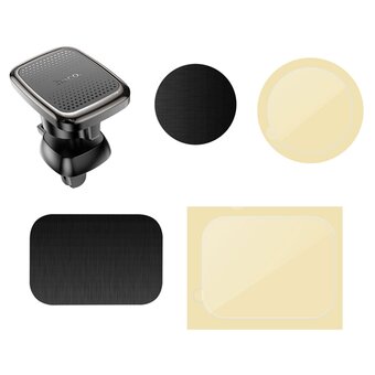  Автодержатель Hoco CA106 Air outlet magnetic car holder black metal gray 