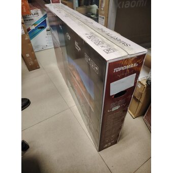  УЦ Телевизор TOPOMAX TM43FHSBK черный (плохая упаковка, белый круг на экране) 