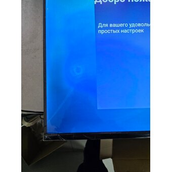  УЦ Телевизор TOPOMAX TM43FHSBK черный (плохая упаковка, белый круг на экране) 