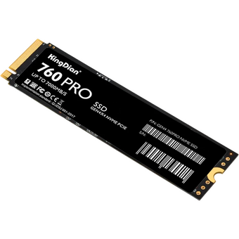  SSD KingDian G48 760Pro (G48 760Pro NVME M.2-1TB) 1Tb, M.2 2280, PCI-E 4.0 x4, 7000/6000MBs, NVMe, 600TBW 