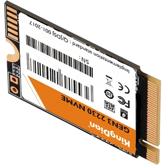  SSD KingDian G33 (G33 NVME M.2-1TB) 1Tb, M.2 2230, PCI-E 3.0 x4, 1960/1650MBs, NVMe, 600TBW 