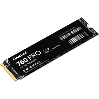  SSD KingDian G48 760Pro (G48 760Pro NVME M.2-1TB) 1Tb, M.2 2280, PCI-E 4.0 x4, 7000/6000MBs, NVMe, 600TBW 
