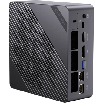  Неттоп Chuwi CWI606AIP-Win11Pro AuBox AMD Ryzen AI 9 365(2Ghz)/32768Mb/1024PCISSDGb/Int:AMD Radeon 880M/BT/WiFi/war 1y/0.74kg/Gold+Black 