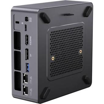  Неттоп Chuwi CWI606AIP-Win11Pro AuBox AMD Ryzen AI 9 365(2Ghz)/32768Mb/1024PCISSDGb/Int:AMD Radeon 880M/BT/WiFi/war 1y/0.74kg/Gold+Black 