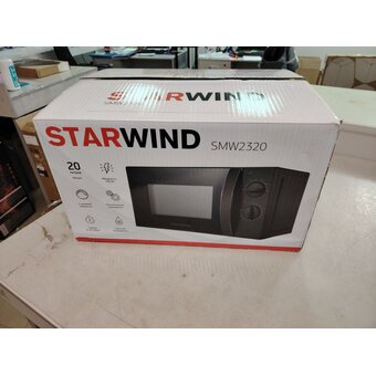  УЦ Микроволновая печь Starwind SMW2320 черный (плохая упаковка, царапина на корпусе) 