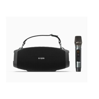  УЦ Портативная колонка W-King X10+ One mic черный (плохая упаковка) 