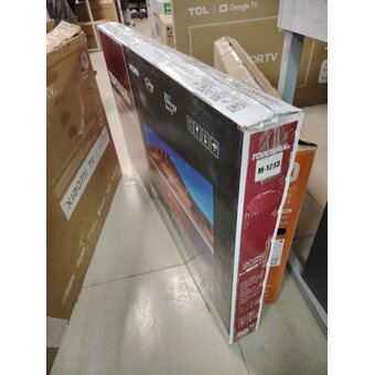  УЦ Телевизор TOPOMAX TM55UDSBK черный (плохая упаковка, б/у, нет крепежа ножек, полоса на экране) 