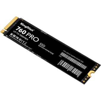 SSD KingDian G48 760Pro (G48 760Pro NVME M.2-2TB) 2Tb, M.2 2280, PCI-E 4.0 x4, 7000/6500MBs, NVMe, 1200TBW 