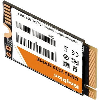  SSD KingDian G33 (G33 NVME M.2-512GB) 512Gb, M.2 2230, PCI-E 3.0 x4, 1730/1300MBs, NVMe, 300TBW 