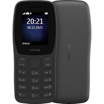  Мобильный телефон NOKIA 105 Classic TA-1459 DS EAC Charcoal (1GF010IPA1C01) 