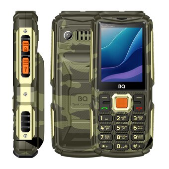  Телефон BQ 2430L Tank Connect Camouflage+Gold 