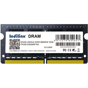  ОЗУ Indilinx IND-ID5N56SP16X, DDR5 SO-DIMM 16Gb, 5600Mhz, CL47 
