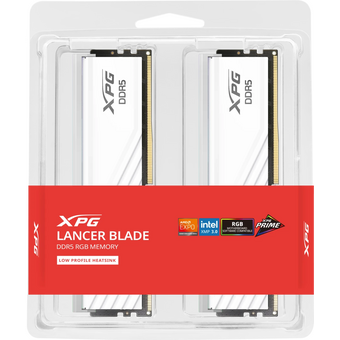  ОЗУ ADATA Lancer Blade RGB AX5U6000C4816G-DTLABRWH 32GB, DDR5 6000 UDIMM Non-ECC, CL48-48-48, kit 2x16gb 