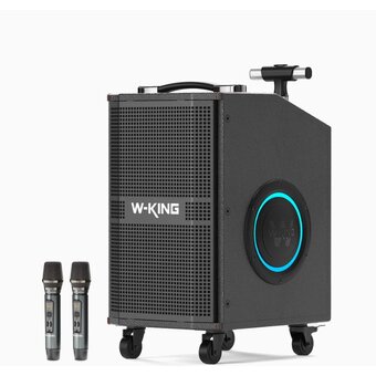  УЦ Портативная колонка W-King K21SE 2 mic (плохая упаковка) 