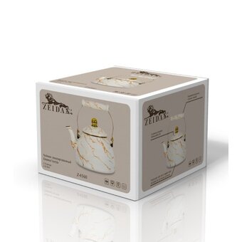  Чайник ZEIDAN Z-4560 2,8л White marble 