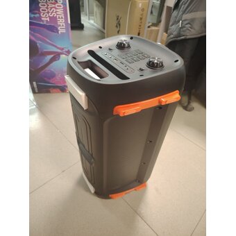  УЦ Портативная колонка HOCO BS53 Manhattan wireless dual mic outdoor черный (плохая упаковка, регулятор громкости работает с перебоями) 