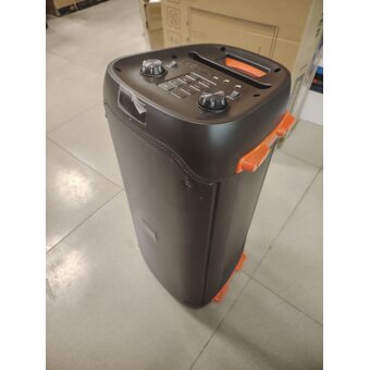  УЦ Портативная колонка HOCO BS53 Manhattan wireless dual mic outdoor черный (плохая упаковка, регулятор громкости работает с перебоями) 