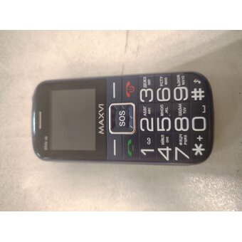  УЦ Мобильный телефон Maxvi B5ds up Blue (плохая упаковка, б/у, нет гар. талона, замена динамика, смена ПО) 