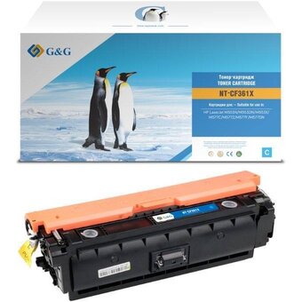  Картридж лазерный G&G GG-CF361XL голубой 18000стр для HP CLJ M552dn/M553N/M553DN/M553X/M577C/M577Z/M577F/M577DN 