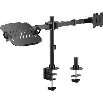  Кронштейн для монитора/ноутбука Cactus CS-VM-LH24-BL черный 