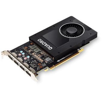  Видеокарта PNY Nvidia Quadro P2000 (VCQP2000-SB) 5GB GDDR5 160-bit 16nm (HDCP)/DisplayPort*4 to DVI-D (SL) adapter TDP 75W Retail 