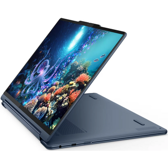  Ноутбук Lenovo Yoga 9 14ILL10 (83LC0055RK-Win11Home) Core Ultra 7 258V 32Gb SSD1Tb Intel Arc 140V 14" OLED Touch 2.8K (2880x1800) blue WiFi BT Cam Bag 