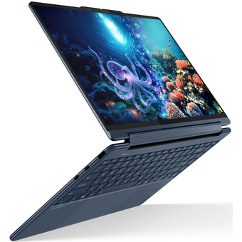  Ноутбук Lenovo Yoga 9 14ILL10 (83LC0055RK-Win11Home) Core Ultra 7 258V 32Gb SSD1Tb Intel Arc 140V 14" OLED Touch 2.8K (2880x1800) blue WiFi BT Cam Bag 