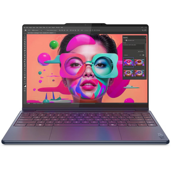  Ноутбук Lenovo Yoga 9 14ILL10 (83LC0055RK-Win11Home) Core Ultra 7 258V 32Gb SSD1Tb Intel Arc 140V 14" OLED Touch 2.8K (2880x1800) blue WiFi BT Cam Bag 