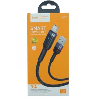  Кабель Hoco U117 Type-C Black 