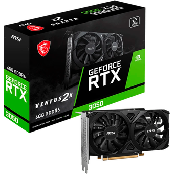  Видеокарта MSI GeForce RTX 3050 Ventus 2X E 6G 