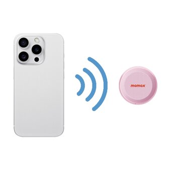  Портативная колонка MOMAX BS6HKP 1-Vibe Go Magnetic Wireless Speaker Pink 