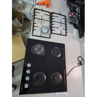  УЦ Варочная поверхность HOMSair HGG646BK (плохая упаковка, царапины на поверхности, из щелей торчит герметик) 