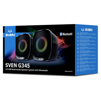  Акустическая система 2.0 SVEN G345 черный 