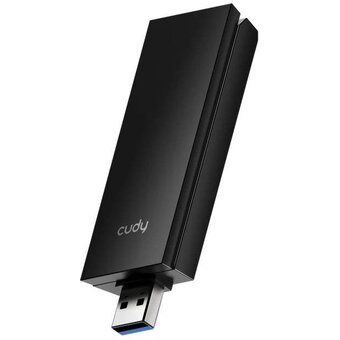  USB-адаптер Cudy WU6500 1.0 Wi-Fi 7 BE6500 с высоким коэффициентом усиления, 2,4/5/6ГГц, до 6452Мбит/с, USB 3.0 