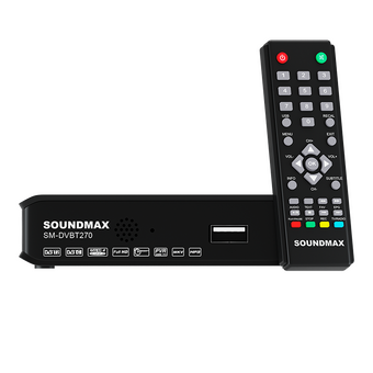 Цифровая ТВ приставка SOUNDMAX SM-DVBT270(черный) 