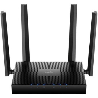  Гигабитный роутер Cudy WR3000E 2.0 Wi-Fi 6 AX3000, 2,4/5ГГц, до 2976Мбит/с, 5x1Гбит/с, IPv6, 4 антенны, черный 