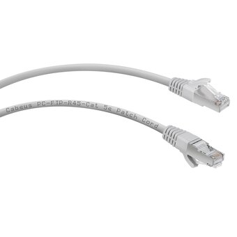  Патч-корд Cabeus PC-FTP-RJ45-Cat.5e-0.3m экранированный, серый 