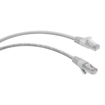  Патч-корд Cabeus PC-FTP-RJ45-Cat.5e-15m-LSZH экранированный, серый 