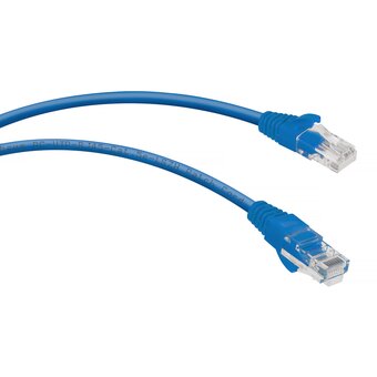  Патч-корд Cabeus PC-UTP-RJ45-Cat.5e-1.5m-BL-LSZH неэкранированный, синий 