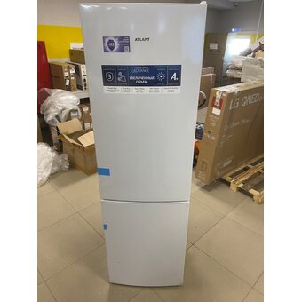  УЦ Холодильник Atlant 4624-101 белый (плохая упаковка. замена верхней двери, потертости и вмятины на корпусе) 
