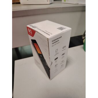 УЦ Мобильный телефон BQ 2411 Shell Black (плохая упаковка, б/у, нет гар. талона, замена микрофона) 