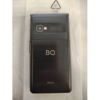  УЦ Мобильный телефон BQ 2411 Shell Black (плохая упаковка, б/у, нет гар. талона, замена микрофона) 