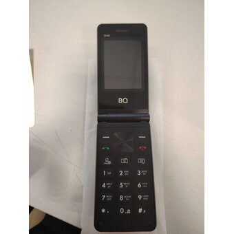  УЦ Мобильный телефон BQ 2411 Shell Black (плохая упаковка, б/у, нет гар. талона, замена микрофона) 