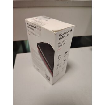  УЦ Мобильный телефон BQ 2440 Step L+ Black+Blue (плохая упаковка, замена динамиков) 