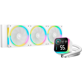  СВО Deepcool LQ360 Ultra WH ARGB (R-LQ360-WHASMC-G-1) Soc-AM5/AM4/1200/1700/1851 белый 4-pin 38.71dB Al LCD 350W 1900gr Ret 