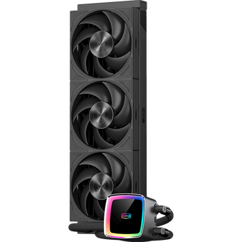  СВО PcCooler DE360 Max BK Black (300W, 360mm, ARGB Pump, Fans 3x120mm, 66CFM, 34.3dBA, 2200RPM/ height 54mm) 
