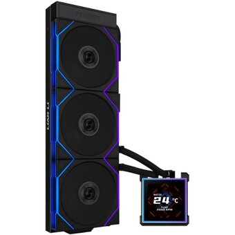  СВО Lian Li HydroShift II LCD-S 360TL (GHS2LCDS36TB Black) (G89.GHS2LCDS36TB.R0) / 3.4" IPS LCD / 3x120mm ARGB PWM Fans 