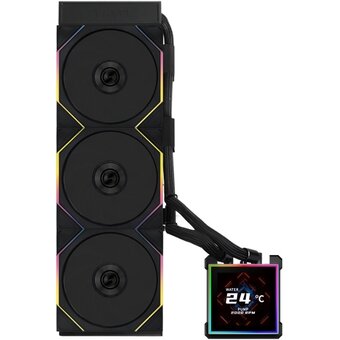  СВО Lian Li HydroShift II LCD-S 360TL (GHS2LCDS36TB Black) (G89.GHS2LCDS36TB.R0) / 3.4" IPS LCD / 3x120mm ARGB PWM Fans 