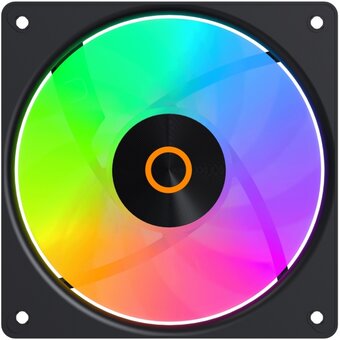 Вентилятор Ocypus Gamma F12 Elite BK ARGB Reverse Blade, 120x120x25mm, 4-Pin PWM, 600-1800 RPM, 26 DBA Max 